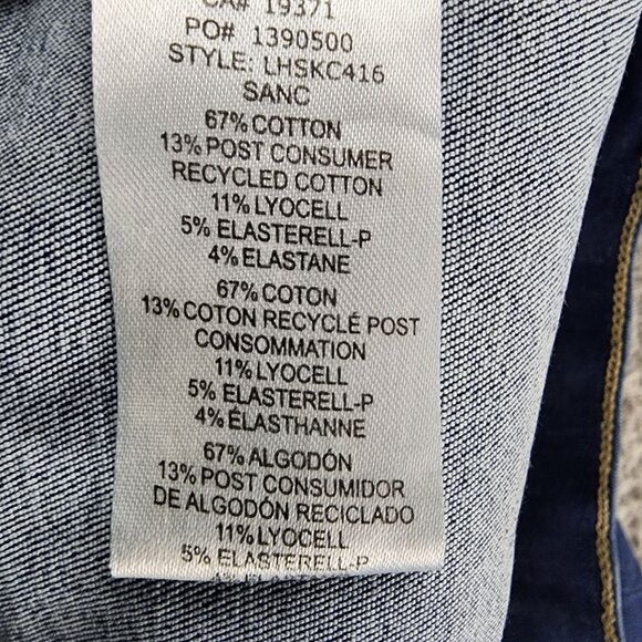 Frame Denim Jeans Womens 32 Blue Stretch Denim Le High Skinny Crop - Picture 13 of 15